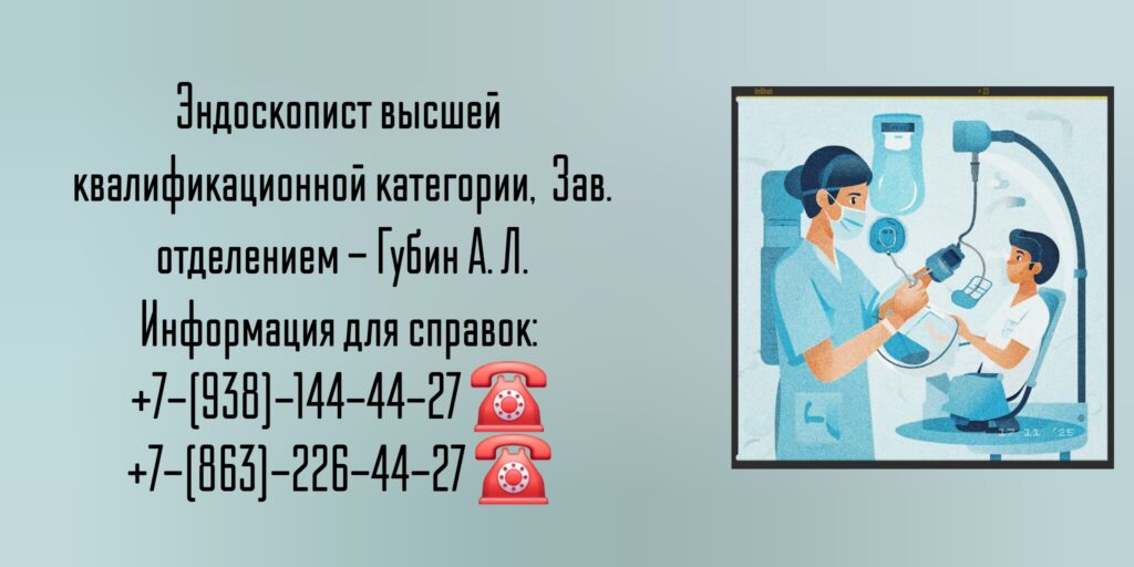 Гастроскопия в Ростове-на-Дону- Губин А.Л.