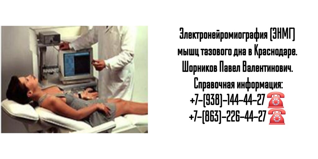 ЭНМГ мышц тазового дна в Краснодаре - Шорников Павел Валентинович 