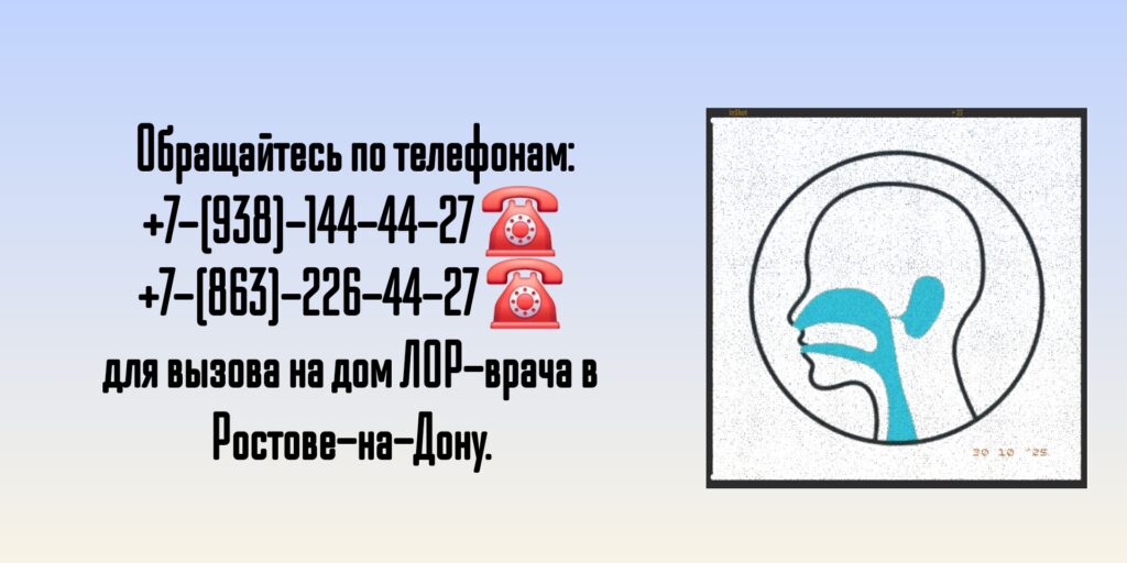 Вызов ЛОР-врача на дом в Ростове-на-Дону 