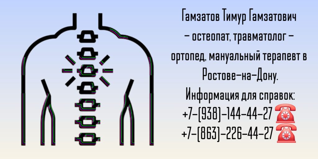 Гамзатов Тимур Гамзатович - мануальный терапевт Ростов-на-Дону 